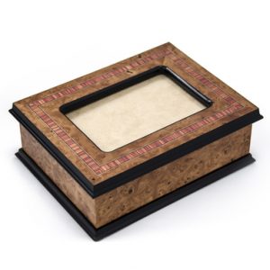 Exquisite Hand-Made 36 Note Contemporary Italian 4 x 6 Photo Frame Musical Jewelry Box