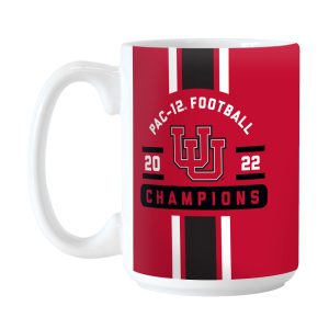 Utah Utes 2022 PAC-12 Football Conference Champions 15oz. Sublimated Mug