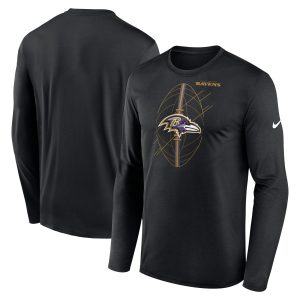 Men's Nike Black Baltimore Ravens Legend Icon Long Sleeve T-Shirt